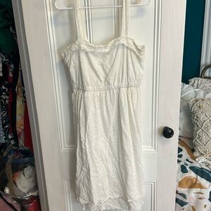 White eyelet sundress